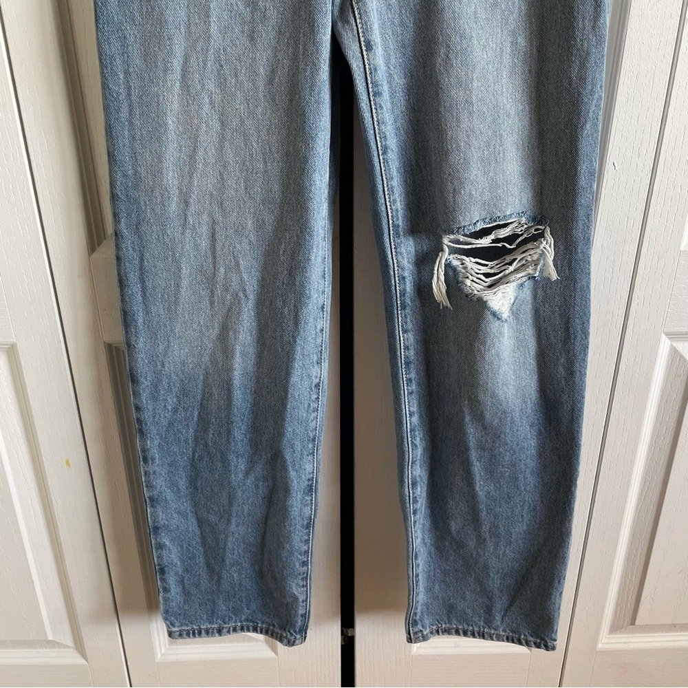 Levi’s ‘94 Baggy Jeans Womens 24 Light Wash Blue Distressed High Rise Skater EUC - Picture 5 of 14